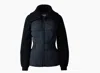 Mackage Foxy Light Down Mixed Media Jacket In Black