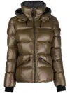 Mackage Hooded "green" Puffer Jacket In Amy Army Green