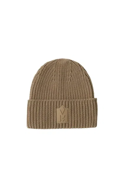Mackage Jude-wz Cuffed Knit Hat In Brown