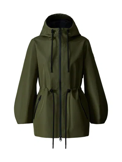 Mackage Women's Kalea-z Rain Jacket In Green