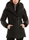 Mackage Adali Hooded Shearling Down Jacket In Black