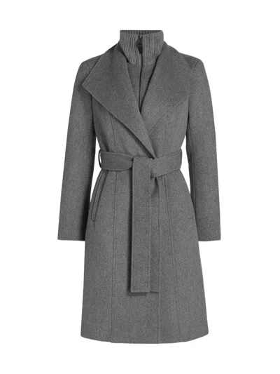 Mackage Women's Norita Belted Wool Coat In Gray