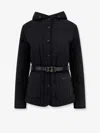 Mackage Women Padded And Quilted Recycled Nylon Jacket With Belt At Waist