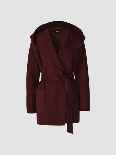 Mackage Women's Paya Double-face Wool Bathrobe Wrap Coat In Red