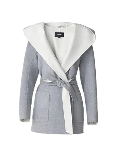 Mackage Women's Paya Wool Wrap Coat In Gray