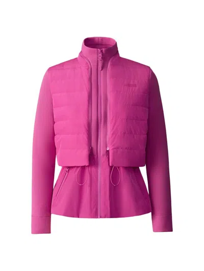 Mackage Women's Priscilla Mixed-media Jacket In Pink