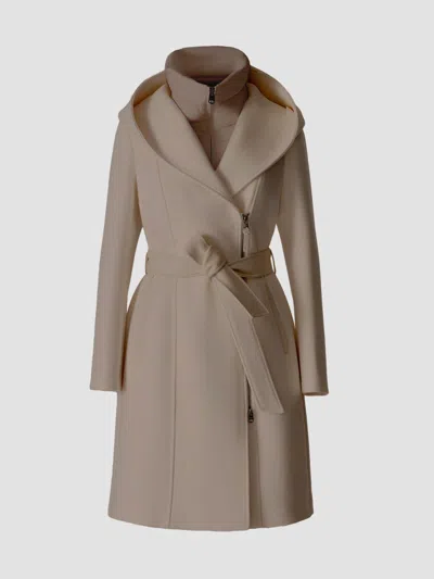 Mackage Women's Shia 2-in-1 Double-face Wool Coat In Nude