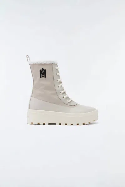 Mackage Women"s  Hero Shearling Boots In Champagne In White