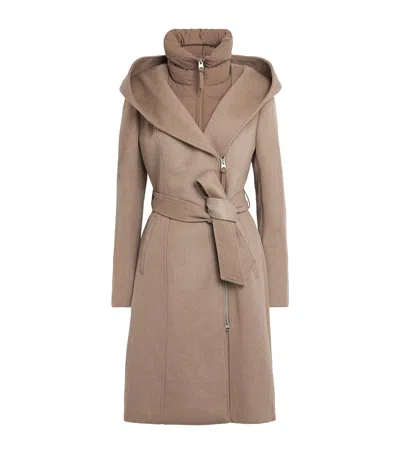 Mackage Wool 2-in-1 Shia-slb Coat In Brown