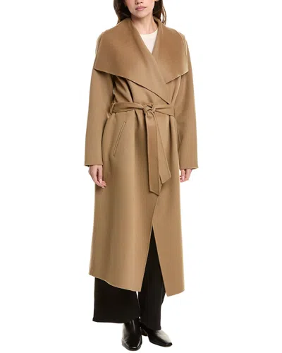 MACKAGE MACKAGE WOOL & LEATHER WRAP COAT