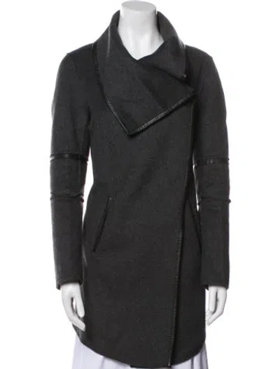 Pre-owned Mackage Wool Biker Jacket In Gray