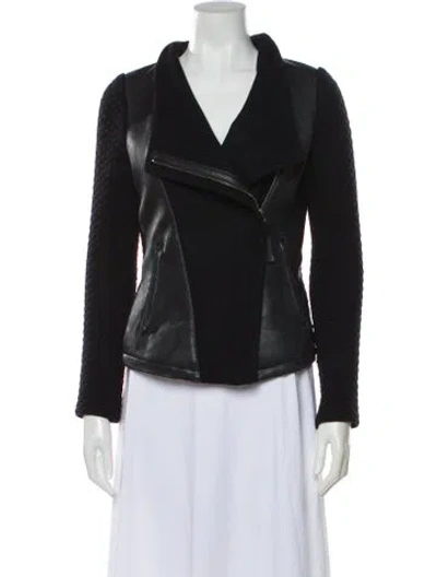 Pre-owned Mackage Wool Biker Jacket In Gray