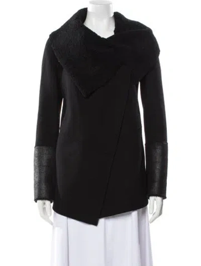 Pre-owned Mackage Wool Coat In Black