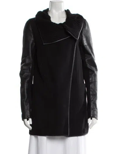 Pre-owned Mackage Wool Coat In Black
