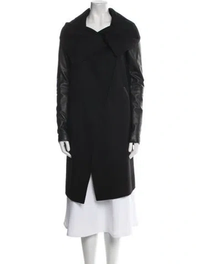 Pre-owned Mackage Wool Coat In Black