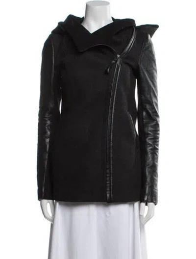 Pre-owned Mackage Wool Coat In Black