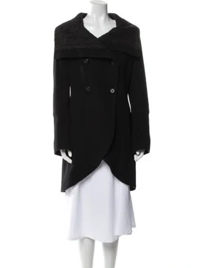 Pre-owned Mackage Wool Coat In Black