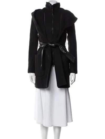 Pre-owned Mackage Wool Coat In Black