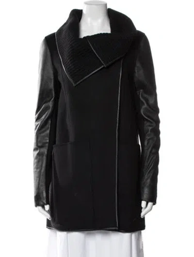 Pre-owned Mackage Wool Coat In Black