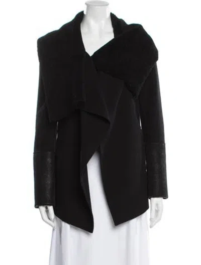 Pre-owned Mackage Wool Coat In Black