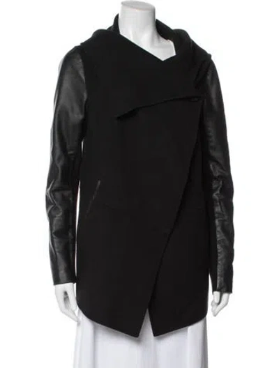 Pre-owned Mackage Wool Coat In Black
