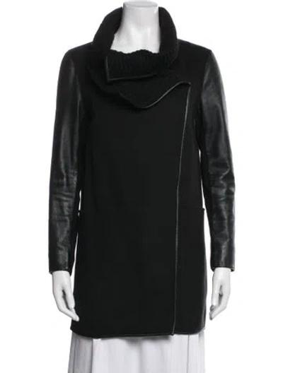 Pre-owned Mackage Wool Coat In Black