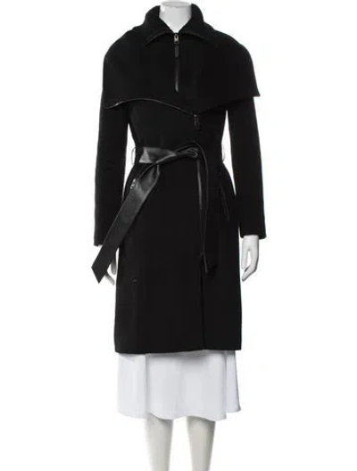 Pre-owned Mackage Wool Coat In Black