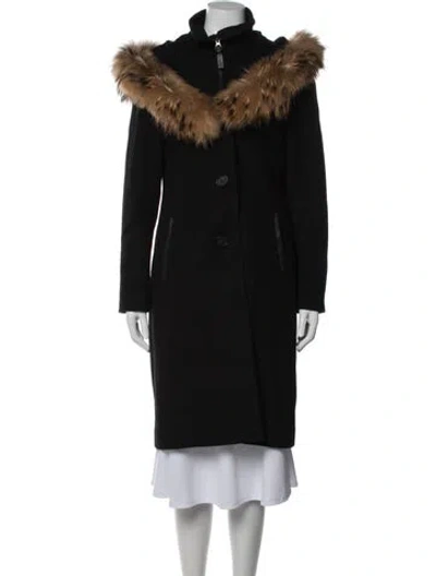 Pre-owned Mackage Wool Coat In Black