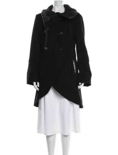 Pre-owned Mackage Wool Coat In Black