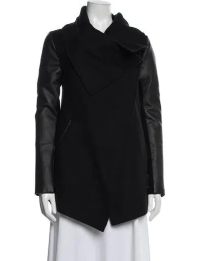Pre-owned Mackage Wool Coat In Black