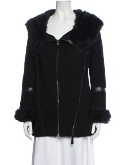 Pre-owned Mackage Wool Coat In Black