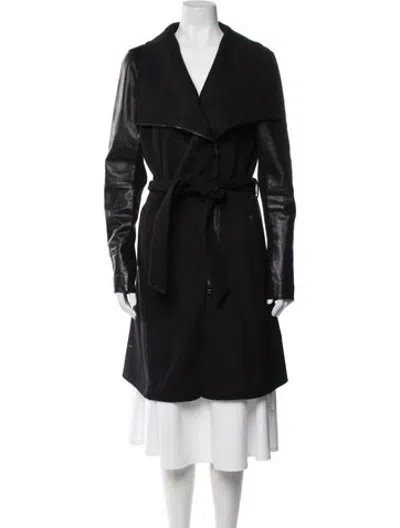 Pre-owned Mackage Wool Coat In Black