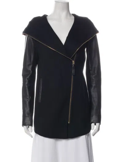 Pre-owned Mackage Wool Coat In Black