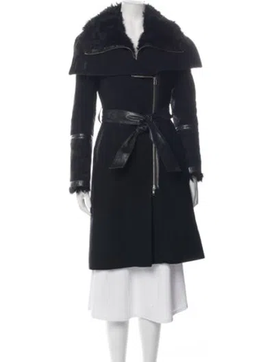 Pre-owned Mackage Wool Coat In Black