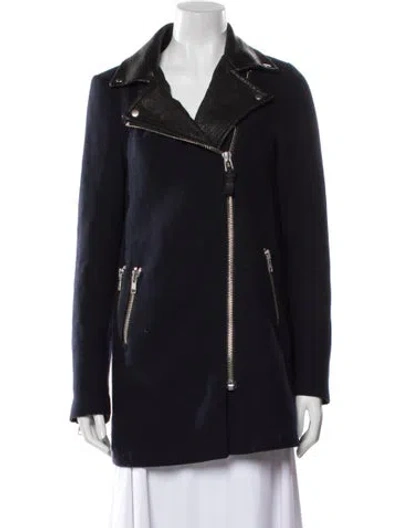 Pre-owned Mackage Wool Coat In Blue