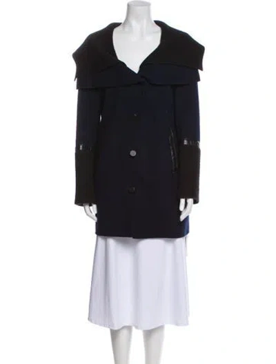Pre-owned Mackage Wool Coat In Blue