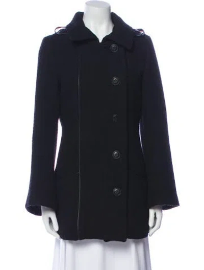 Pre-owned Mackage Wool Coat In Blue