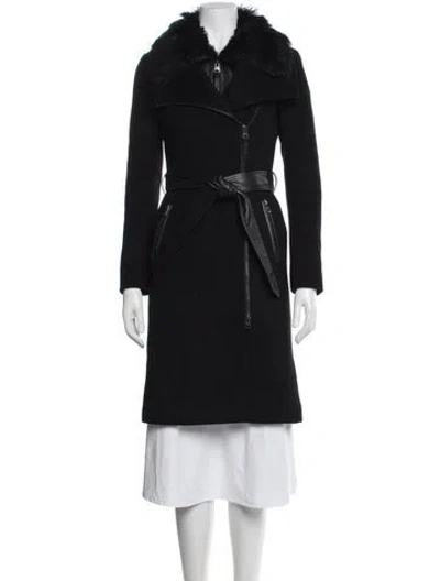 Pre-owned Mackage Wool Coat In Blue