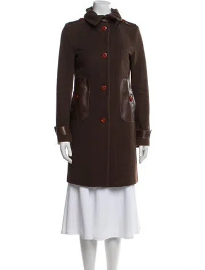 Pre-owned Mackage Wool Coat In Brown