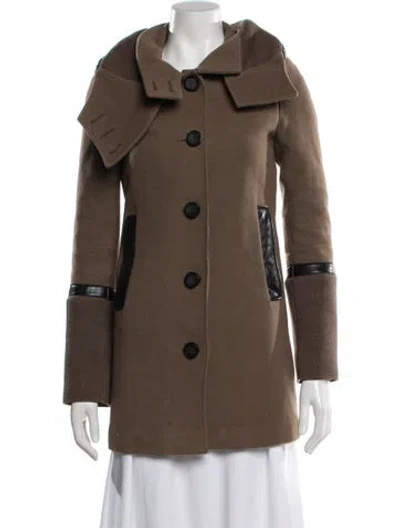 Pre-owned Mackage Wool Coat In Brown