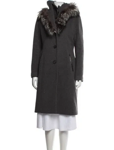 Pre-owned Mackage Wool Coat In Grey