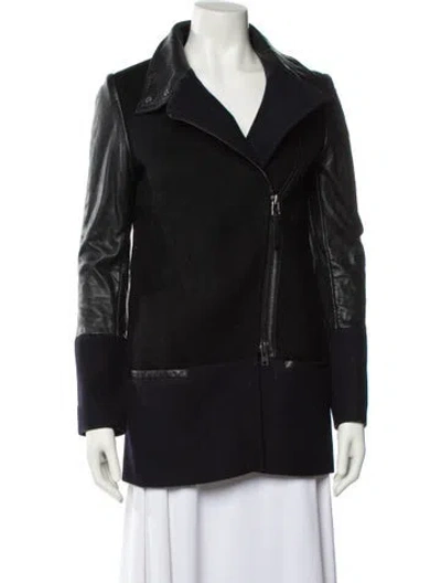 Pre-owned Mackage Wool Down Coat In Black