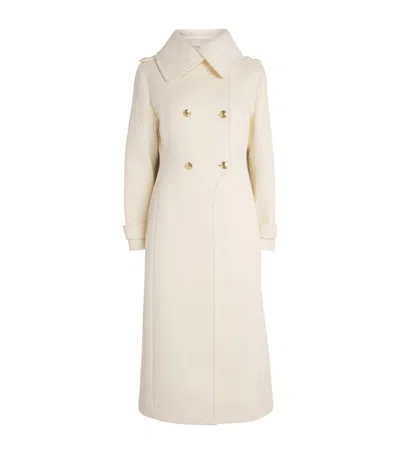 Mackage Wool Elodie-r Trench Coat In Neutral
