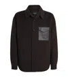 Mackage Wool Emmanuel Overshirt In Brown