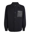Mackage Wool Emmanuel Overshirt In Navy
