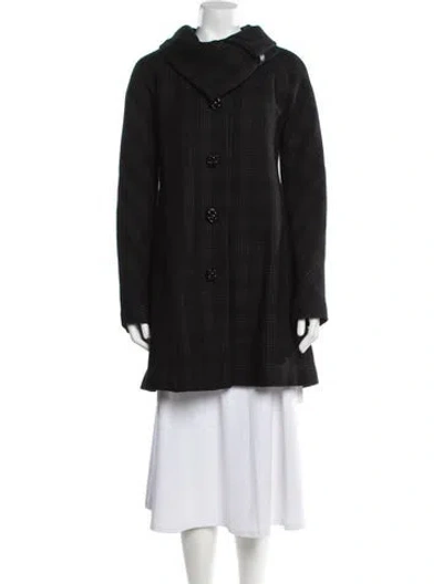 Pre-owned Mackage Wool Faux Fur Coat In Black