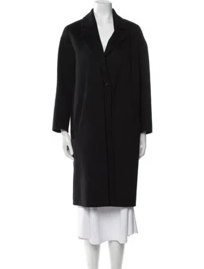 Pre-owned Mackage Wool Faux Fur Coat In Black