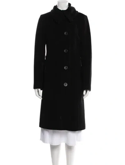 Pre-owned Mackage Wool Faux Fur Coat In Black