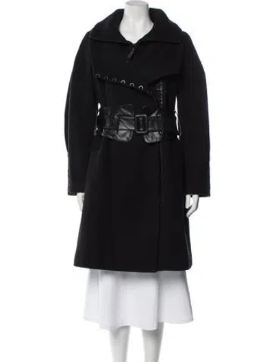 Pre-owned Mackage Wool Faux Fur Coat In Gray