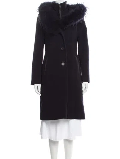 Pre-owned Mackage Wool Fur Coat In Black